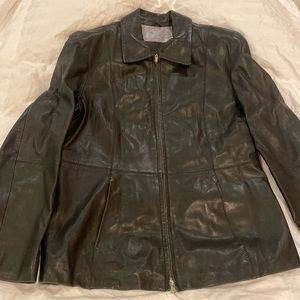 Guess Leather Jacket Large